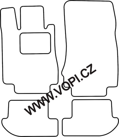 Autokoberce Mercedes CL W215 1999 - Autofit (2915)